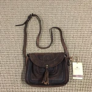 Patricia Nash Beaumont Leather Saddle Bag